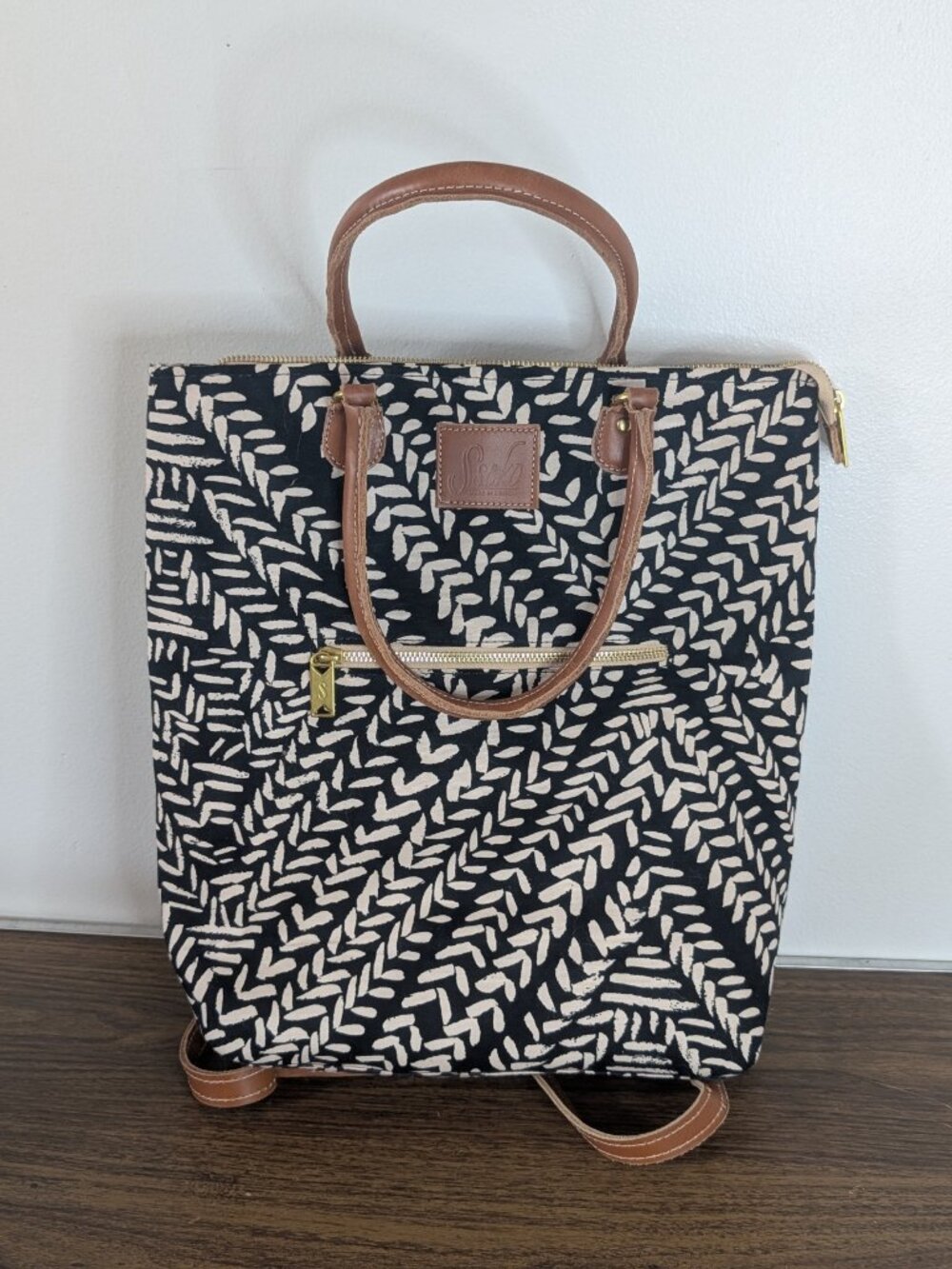 Sseko Kawa Convertible Canvas Leather Backpack, ethical carry-on